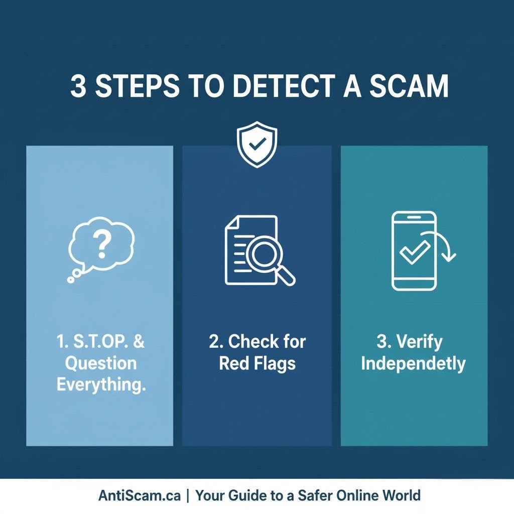 Your First Line of Defense: The 3-Step Process to Spot Any Scam
